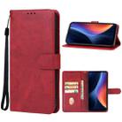 For Itel P55 Leather Phone Case(Red) - 1