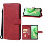 For Itel P55+ Leather Phone Case(Red) - 1