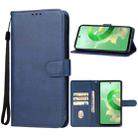 For Itel P55+ Leather Phone Case(Blue) - 1