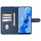 For Itel S24 Leather Phone Case(Blue) - 3