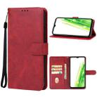 For Itel P55 5G Leather Phone Case(Red) - 1