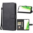 For Itel P55 5G Leather Phone Case(Black) - 1