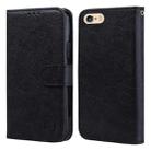 For iPhone 6 / 7 / 8 / SE 2022 Skin Feeling Oil Leather Texture PU + TPU Phone Case(Black) - 1