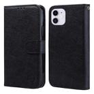 For iPhone 11 Skin Feeling Oil Leather Texture PU + TPU Phone Case(Black) - 1