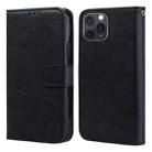 For iPhone 11 Pro Max Skin Feeling Oil Leather Texture PU + TPU Phone Case(Black) - 1