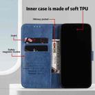 For iPhone 16 Pro Max Skin Feeling Oil Leather Texture PU + TPU Phone Case(Dark Blue) - 3