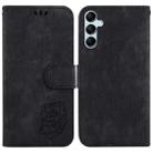 For Samsung Galaxy M54 5G Little Tiger Embossed Leather Phone Case(Black) - 1