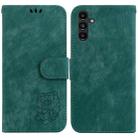 For Samsung Galaxy A13 5G Little Tiger Embossed Leather Phone Case(Green) - 1