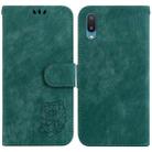 For Samsung Galaxy A02 / M02 India 4G Little Tiger Embossed Leather Phone Case(Green) - 1