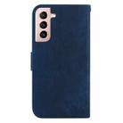 For Samsung Galaxy S21 5G Little Tiger Embossed Leather Phone Case(Dark Blue) - 3