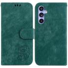 For Samsung Galaxy S23 FE 5G Little Tiger Embossed Leather Phone Case(Green) - 1