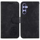 For Samsung Galaxy S23 FE 5G Little Tiger Embossed Leather Phone Case(Black) - 1