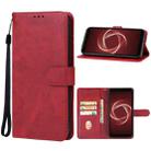 For Fujitsu Arrows Be4 Plus/F-41B/BZ02 Leather Phone Case(Red) - 1