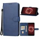 For Fujitsu Arrows Be4 Plus/F-41B/BZ02 Leather Phone Case(Blue) - 1