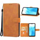 For Fujitsu Arrows We2 Leather Phone Case(Brown) - 1