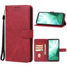 For Fujitsu Arrows We2 Plus Leather Phone Case(Red) - 1