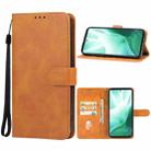 For Fujitsu Arrows We2 Plus Leather Phone Case(Brown) - 1