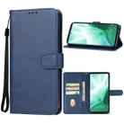 For Fujitsu Arrows We2 Plus Leather Phone Case(Blue) - 1