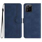 For Huawei Maimang A20 Heart Pattern Skin Feel Leather Phone Case(Royal Blue) - 1