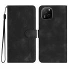 For Huawei Maimang A20 Heart Pattern Skin Feel Leather Phone Case(Black) - 1