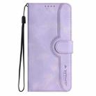 For Huawei Mate 70 Pro / Mate 70 Pro+ Heart Pattern Skin Feel Leather Phone Case(Purple) - 2