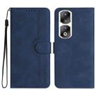 For Honor 90 Pro Heart Pattern Skin Feel Leather Phone Case(Royal Blue) - 1