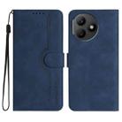 For Honor X50i+ Heart Pattern Skin Feel Leather Phone Case(Royal Blue) - 1