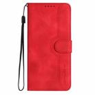 For Honor 200 Heart Pattern Skin Feel Leather Phone Case(Red) - 2