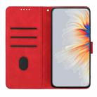 For Honor 200 Heart Pattern Skin Feel Leather Phone Case(Red) - 3