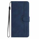 For Honor 200 Heart Pattern Skin Feel Leather Phone Case(Royal Blue) - 2