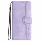 For Honor X5b / X5b Plus Global Heart Pattern Skin Feel Leather Phone Case(Purple) - 2