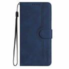 For Honor X5b / X5b Plus Global Heart Pattern Skin Feel Leather Phone Case(Royal Blue) - 2