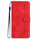 For Honor X9c Global Heart Pattern Skin Feel Leather Phone Case(Red) - 2