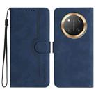 For Honor X9c Global Heart Pattern Skin Feel Leather Phone Case(Royal Blue) - 1