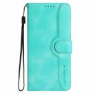 For Honor 300 Pro / Honor 300 Ultra Heart Pattern Skin Feel Leather Phone Case(Light Blue) - 2