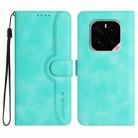 For Honor GT Pro Heart Pattern Skin Feel Leather Phone Case(Light Blue) - 1