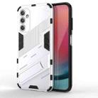For Samsung Galaxy A25 5G Punk Armor 2 in 1 PC + TPU Shockproof Phone Case with Invisible Holder(White) - 1