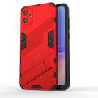 For Samsung Galaxy A05 4G Punk Armor 2 in 1 PC + TPU Shockproof Phone Case with Invisible Holder(Red) - 1