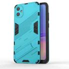 For Samsung Galaxy A05 4G Punk Armor 2 in 1 PC + TPU Shockproof Phone Case with Invisible Holder(Blue) - 1