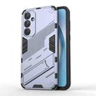 For Samsung Galaxy A55 5G Punk Armor 2 in 1 PC + TPU Shockproof Phone Case with Invisible Holder(Grey) - 1