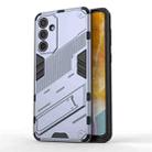 For Samsung Galaxy M55 5G Punk Armor 2 in 1 PC + TPU Shockproof Phone Case with Invisible Holder(Grey) - 1