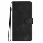 For iPhone 16 Pro Max Heart Pattern Skin Feel Leather Phone Case(Black) - 2