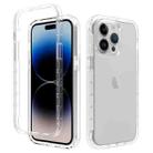 For iPhone 15 Pro Max Shockproof Clear Gradient PC + TPU Phone Case(Transparent) - 1