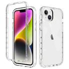 For iPhone 15 Plus Shockproof Clear Gradient PC + TPU Phone Case(Transparent) - 1