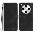 For OPPO Find X8 Pro Heart Pattern Skin Feel Leather Phone Case(Black) - 1
