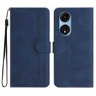 For OPPO A1 Pro / Reno8 T 5G Global Heart Pattern Skin Feel Leather Phone Case(Royal Blue) - 1