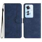 For OPPO Reno11 F / F25 Pro Heart Pattern Skin Feel Leather Phone Case(Royal Blue) - 1
