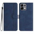 For OPPO K13 5G Heart Pattern Skin Feel Leather Phone Case(Royal Blue) - 1