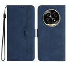 For Realme 13 Pro / 13 Pro+ Global Heart Pattern Skin Feel Leather Phone Case(Royal Blue) - 1