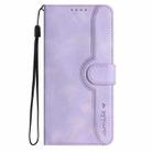 For Realme C75 Global Heart Pattern Skin Feel Leather Phone Case(Purple) - 2